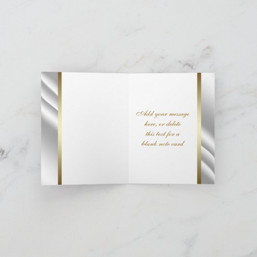 エレガントなアイボリーの金ゴールドの渦巻は感謝していしています サンキューカード