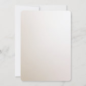 エレガントなアイボリー白花の結婚式招待状 招待状 (裏面)