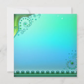 エレガントなアクアプールパーティーの招待状 招待状 (裏面)