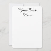 エレガントなアクセントが付いた青い花の水彩 招待状 (裏面)