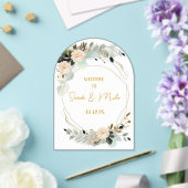 エレガントなアクリルアーチのモダンウェディング招待状 アクリル招待状 (インサイチュ (ウェディング))