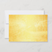 エレガントなアジアの白い象の結婚式の出欠確認カード 招待状 (裏面)