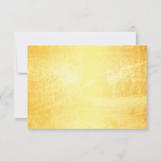 エレガントなアジアの白い象の結婚式出欠確認カード 招待状 (裏面)