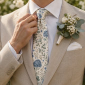 エレガントなアジサイとユーカリの結婚式 ネクタイ