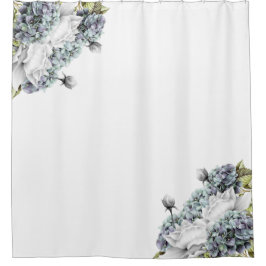 エレガントなアジサイの浴室のシャワー・カーテン シャワーカーテン