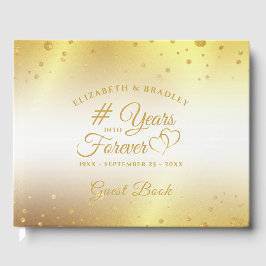 エレガントなアニバーサリー ゴールドハート YEARS INTO FOREVER ゲストブック