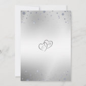 エレガントなアニバーサリー ハーツ YEARS INTO FOREVER 招待状 (裏面)