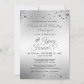 エレガントなアニバーサリー ハート YEARS INTO FOREVER 招待状 (正面)