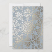 エレガントなアニバーサリー パーティーの招待状 ゴールド フォイル 招待状 (裏面)