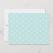 エレガントなアヒルとひよこ 赤ちゃんのお披露目招待状 招待状 (裏面)