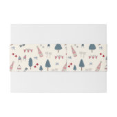 エレガントなアフタースキー ブライズメイド 山の週末 招待状ベリーバンド (裏面例)