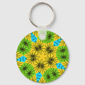 エレガントなアフリカのスパイダーモチーフのベクターアートプリント! キーホルダー (正面)