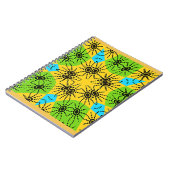 エレガントなアフリカのスパイダーモチーフのベクターアートプリント！ ノートブック (左側)