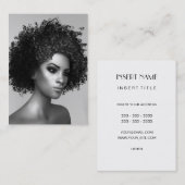 エレガントなアフリカのファッション 名刺 (正面/裏面)