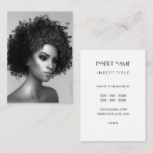 エレガントなアフリカのファッション 名刺 (正面/裏面)