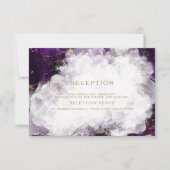 エレガントなアメシストクリスタルジオード 招待状 (正面)