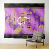 エレガントなアメシスト 結婚6周年記念日 タペストリー (インサイチュ(横))