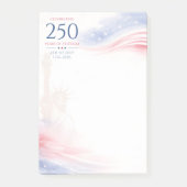 エレガントなアメリカ独立250周年記念日 7月4日 ポストイット (正面)