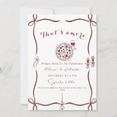 エレガントなアモーレのエンゲージメントパーティー 招待状 (正面)