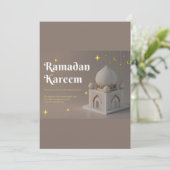 エレガントなアラビア書道 ラマダーンの願い 招待状 (スタンド正面)