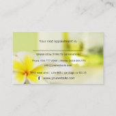 エレガントなアロマセラピーのスパのスキンケアのマッサージのサロン 予約カード (裏面)