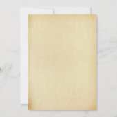 エレガントなアンティーク スワール ブライダル シャワー 招待状 (裏面)