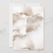 エレガントなアースカラーの水彩写真 Save The Date セーブザデート (裏面)