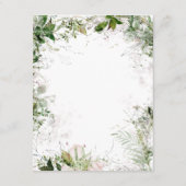 エレガントなアースリーグリーンのディテール宿泊施設 エンクロージャーカード (裏面)