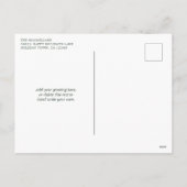 エレガントなアーチのクリスマスボタニカルホリデー写真 シーズンポストカード (裏面)