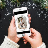 エレガントなアーチの写真 楽しいクリスマスの休暇を シーズンカード