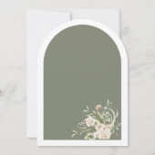 エレガントなアーチの結婚式招待状 - ミニマル 招待状 (裏面)
