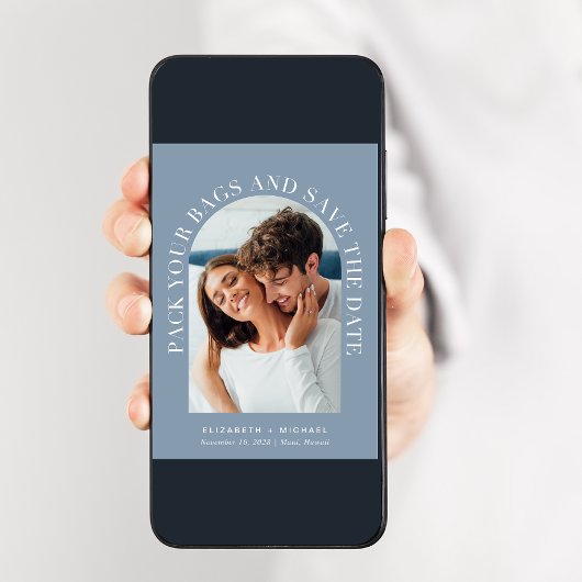 エレガントなアーチ写真 デスティネーションウェディング セーブザデート