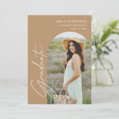 エレガントなアーチ写真 卒業式招待状 招待状 (スタンド正面)