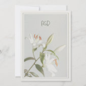 エレガントなアートデコ・アニバーサリー 招待状 (裏面)