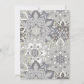 エレガントなイスラム教の結婚式の招待状 招待状 (裏面)