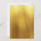 エレガントなイスラム教式 スレートブルーとゴールド 招待状 (裏面)