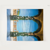 エレガントなイタリアのウェディングアーチ フォトブース 背景 タペストリー (正面(横))