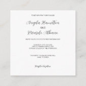 エレガントなイタリアの結婚式招待状 フローレンス エンクロージャーカード (裏面)