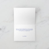 エレガントなイタリアンブルータイル レモン シトラス スクリプト サンキューカード (内部)