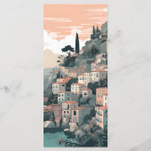 エレガントなイタリア カプリ 目的地ウェディング メニュー (裏面)