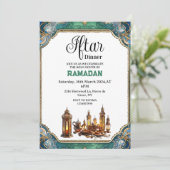 エレガントなイフタール・ディナー・パーティー　ラマダーン2025 招待状 (スタンド正面)