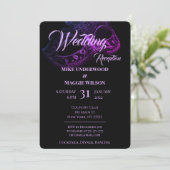 エレガントなイブニングウェディングパーティー招待状 招待状 (スタンド正面)