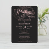 エレガントなイブニングウェディングパーティー招待状 招待状 (スタンド正面)