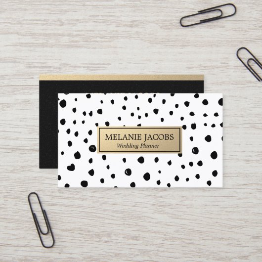 エレガントなイベント・プランナ 名刺 (正面/裏面インサイチュ)