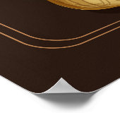 エレガントなイラストのコーヒーメニュー ポスター (角)