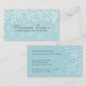 エレガントなインテリア・デザイナーの名刺 名刺 (正面/裏面)