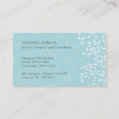 エレガントなインテリア・デザイナーの名刺 名刺 (裏面)