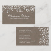 エレガントなインテリア・デザイナーの名刺 名刺 (正面/裏面)