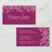 エレガントなインテリア・デザイナーの名刺 名刺 (正面/裏面)