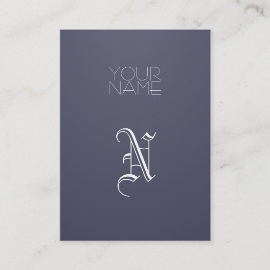 エレガントなインディゴ 名刺 (正面)